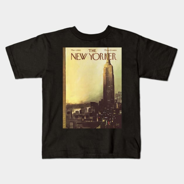 THE NEW YORKER COVER - MARCH 3RD, 1962 Kids T-Shirt by amberturneria